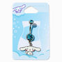 Cinnamoroll&trade; 14G Blue Stone Charm Belly Bar,