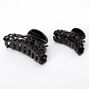 Black Filigree Hair Claws - 2 Pack,