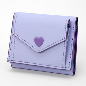 Heart Trifold Wallet - Lavender,
