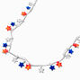 Red, White, &amp; Blue Stars Light-Up Necklace,
