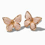 Pink Thread Butterfly Stud Earrings,