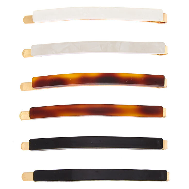 Neutral Tortoiseshell Hair Pins 6 Pack Icing Us