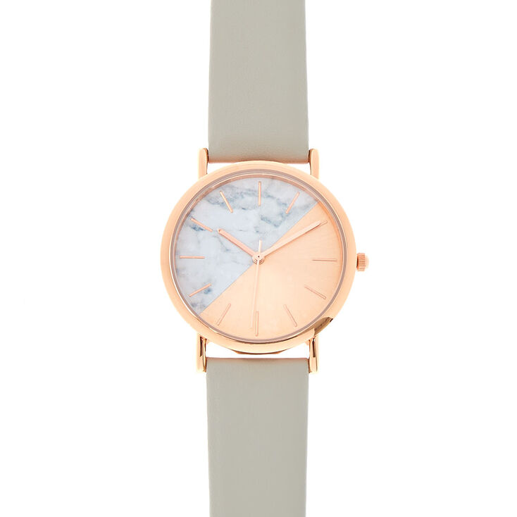 Rose Gold And Marble Watch,
