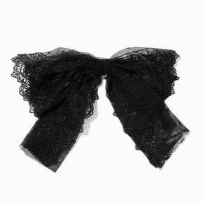 Black Lace Bow Hair Clip,