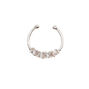 Silver Crystal Faux Nose Ring,
