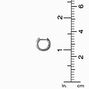 ICING Select Sterling Silver 1/20 ct. tw. Lab Grown Diamond 10MM Clicker Hoop Earrings,