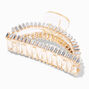 Gold Bling Oval Hair Claw,