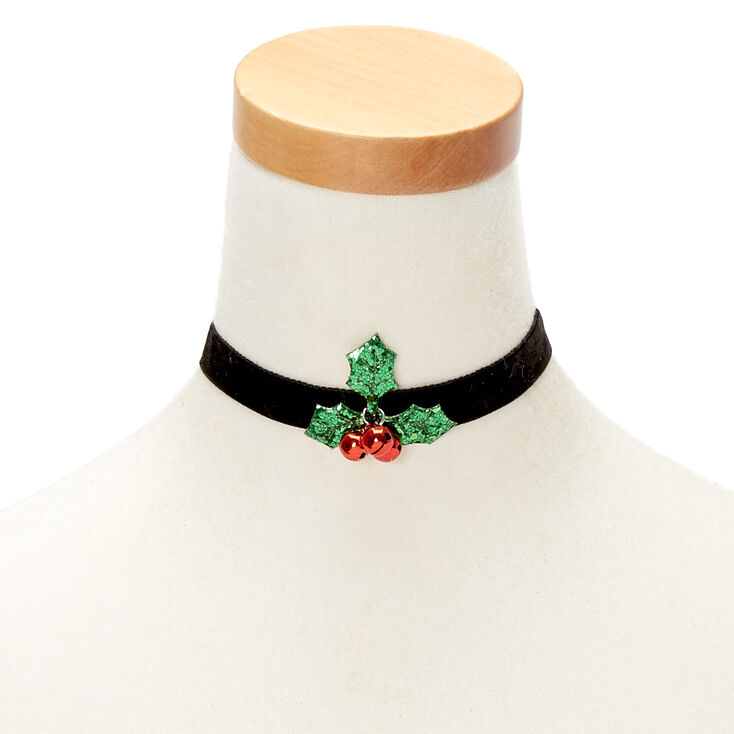 Velvet Holly Choker Necklace,