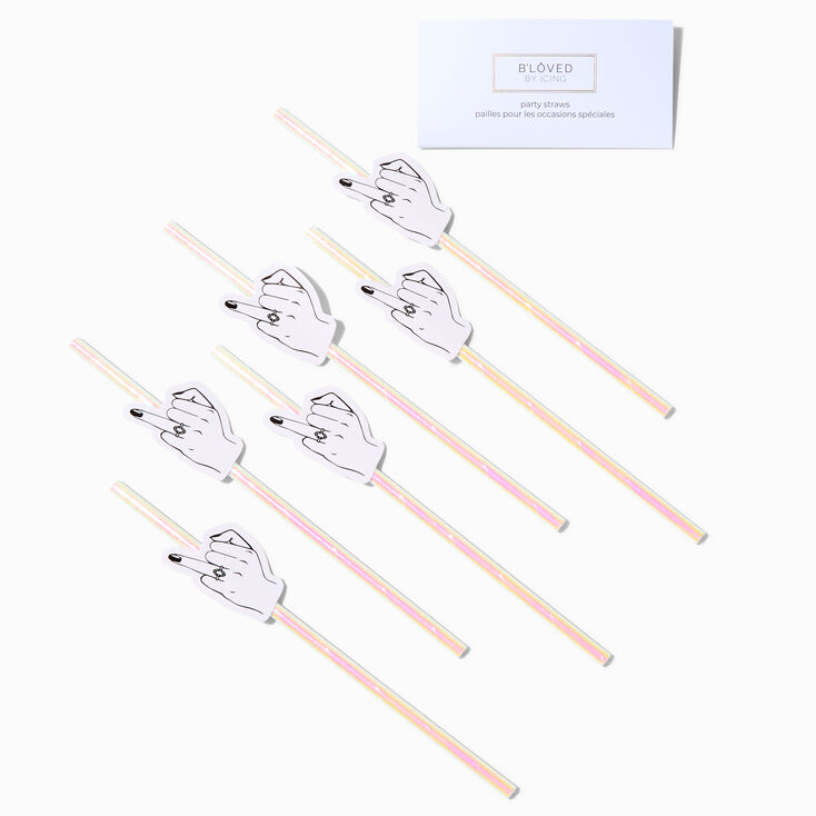Engagement Ring Drinking Straws &#40;6 Pack&#41;,