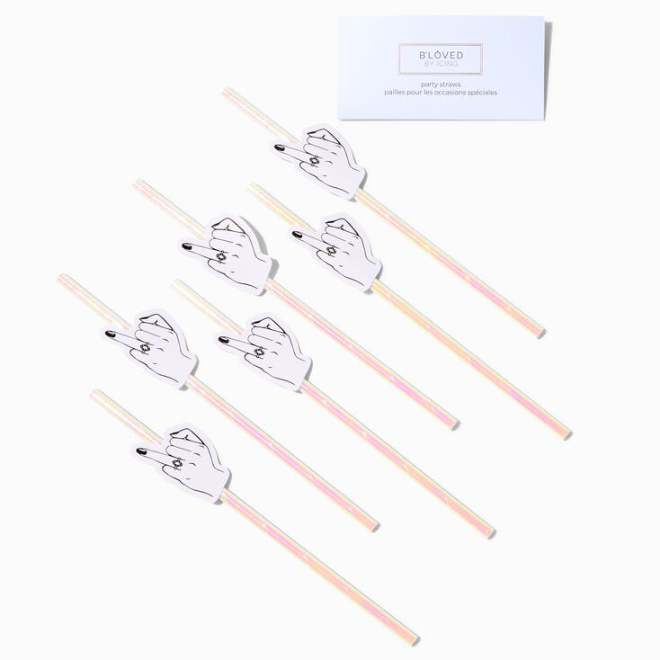 Engagement Ring Drinking Straws - 6 Pack,