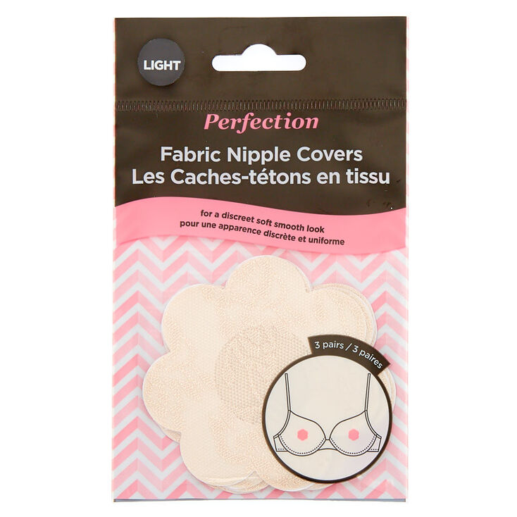 Perfection Fabric Nipple Covers- Light, 3 Pairs,