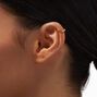 18k Gold Plated Single 10MM Huggie Hoop Earring,