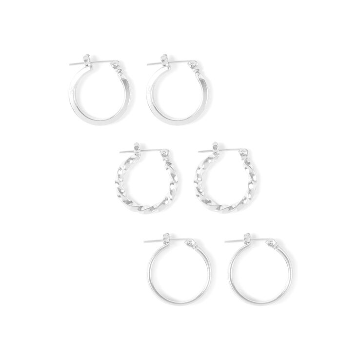 Assorted Small Hoop Earrings  - 3 Pack,