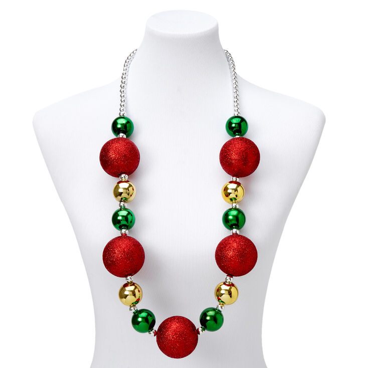 Christmas 18&#39;&#39; Large Baubles Necklace,