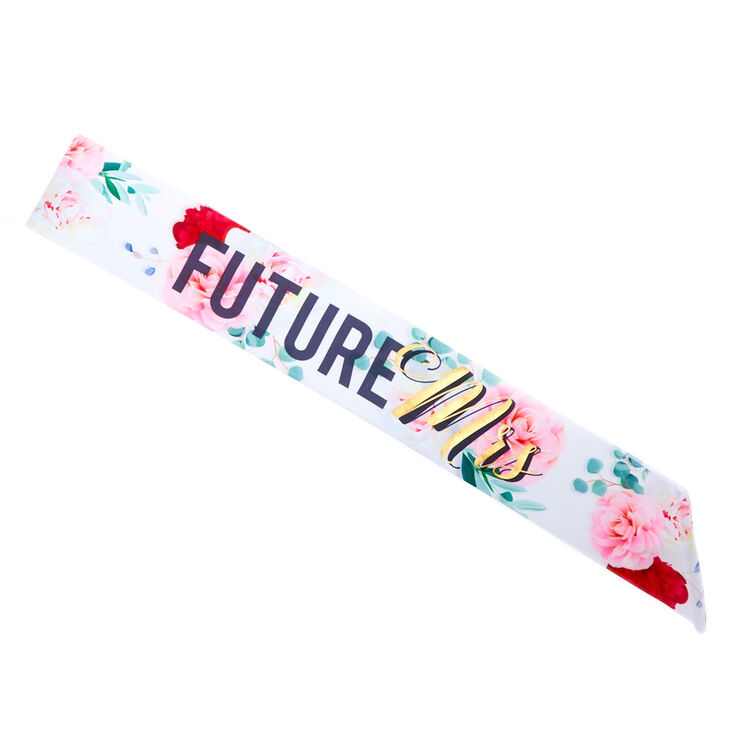 Floral Future Mrs. Bridal Sash,