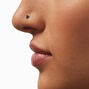 Silver-tone Titanium Mixed 20G Nose Studs - 3 Pack,