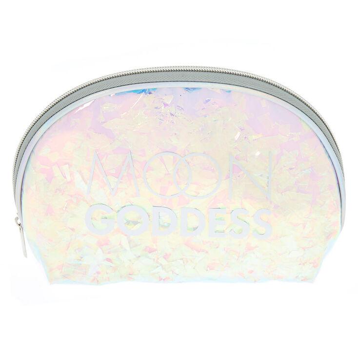 Holographic Moon Goddess Makeup Bag - Silver,