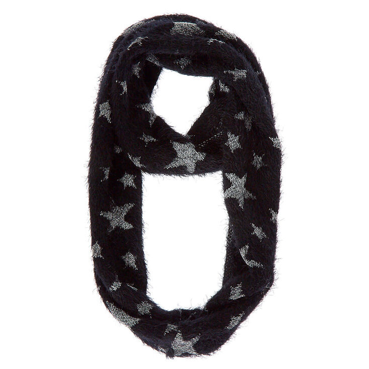 Stars Infinity Scarf - Black,