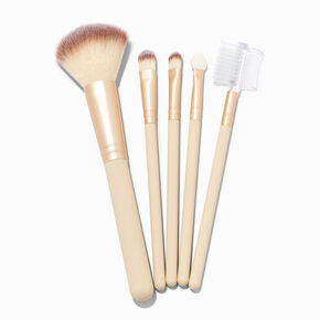 Matte Tan Makeup Brushes - 5 Pack,