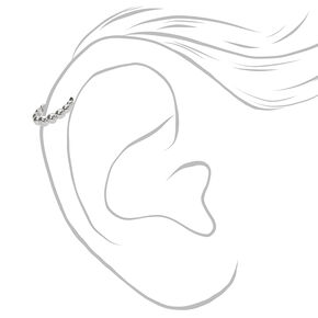 Silver 22G Bubble Ball Cartilage Hoop Earring,