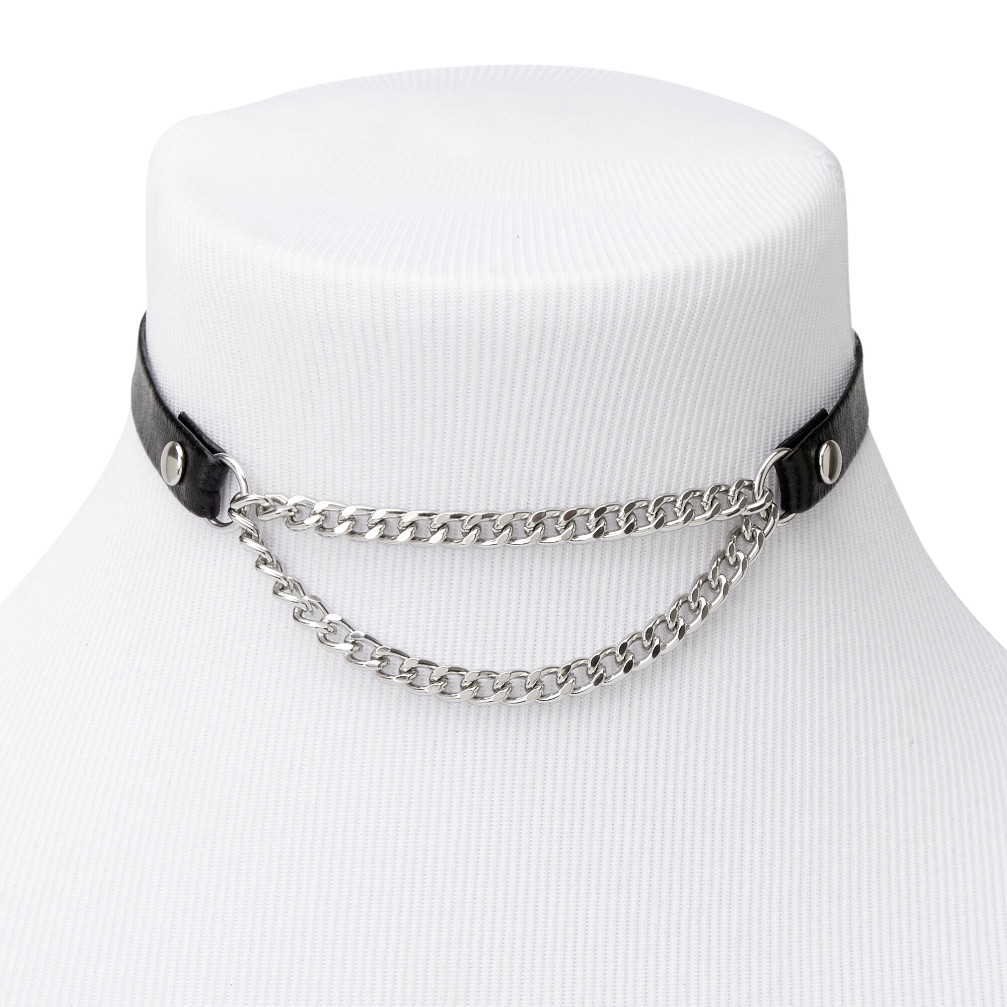 Black and silver choker deals