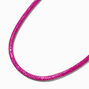 Fuchsia Crystal Pav&eacute; Tube Choker Necklace,
