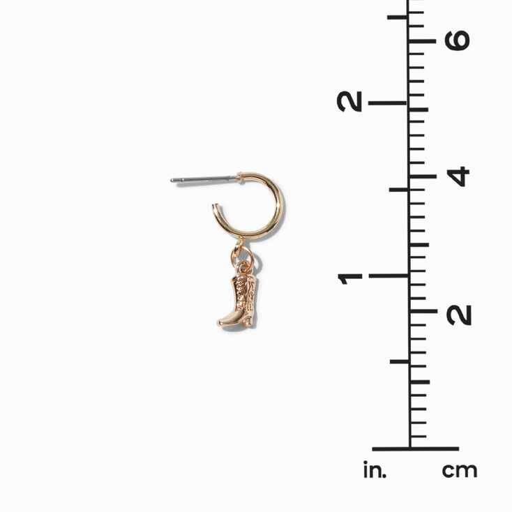 Gold Cowgirl Y&#39;all Earring Stackables Set - 3 Pack,