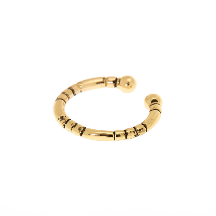 Goldl Tribal Faux Nose Ring,