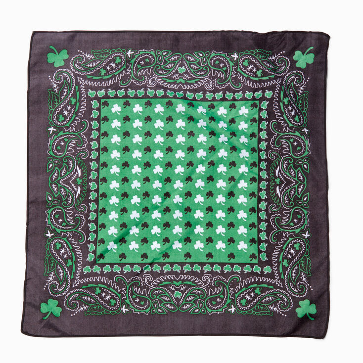 Shamrock &amp; Paisley Bandana Headwrap,