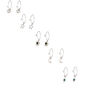 Silver Celestial Hamsa Mixed Earring Set - Turquoise, 20 Pack,