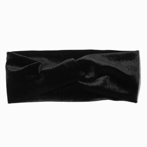 Black Velvet Twisted Headwrap,