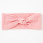 Ribbed Knotted Headwrap - Pink,