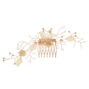 Rose Gold Vintage Floral Hair Comb,