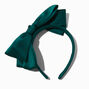 Emerald Green Knotted Side Bow Headband,