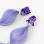 Purple To Red Swirling Ombre Faux Hair Clip In Extensions - 2 Pack,
