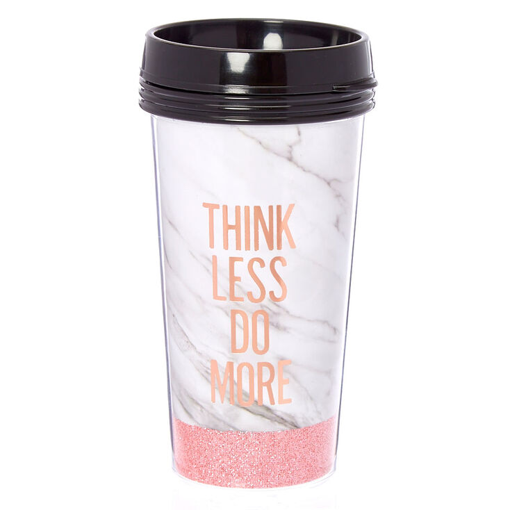 Think More Marble Travel Mug,
