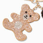 Rhinestone Bear Keychain,
