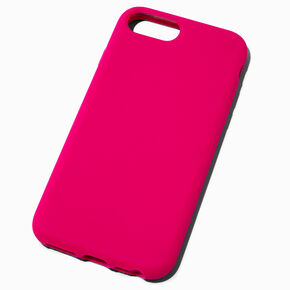 Solid Hot Pink Silicone Phone Case - Fits iPhone&reg; 6/7/8/SE,