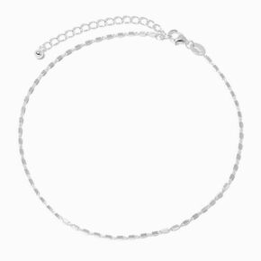 ICING Select Sterling Silver Bar Chain Anklet,