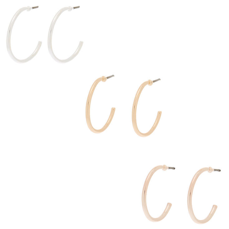Mixed Metal Celestial Earrings - 9 Pack,