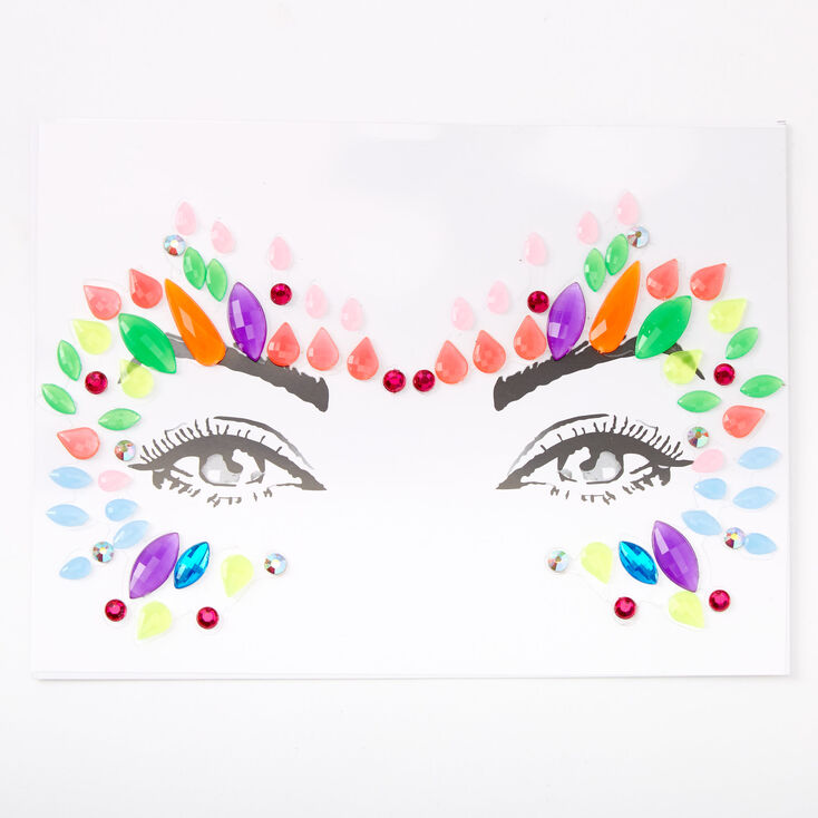 Neon Face Skin Gems,
