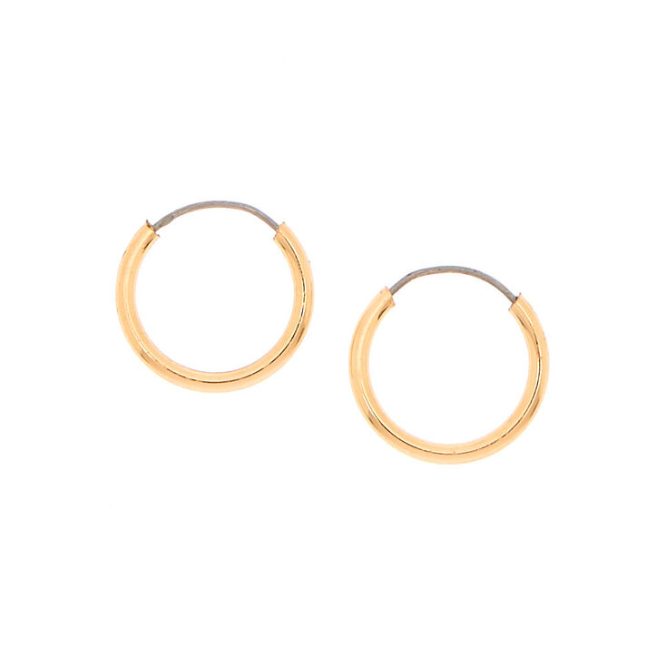 Mini Gold Hoop Earrings,
