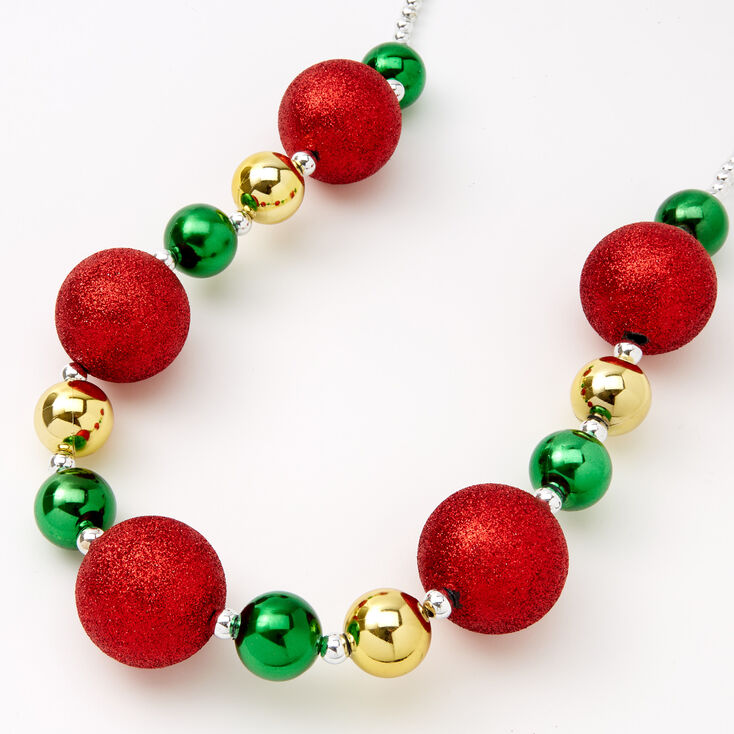 Christmas 18&#39;&#39; Large Baubles Necklace,
