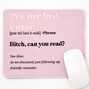 Per My Last Email Mouse Pad - Pink,
