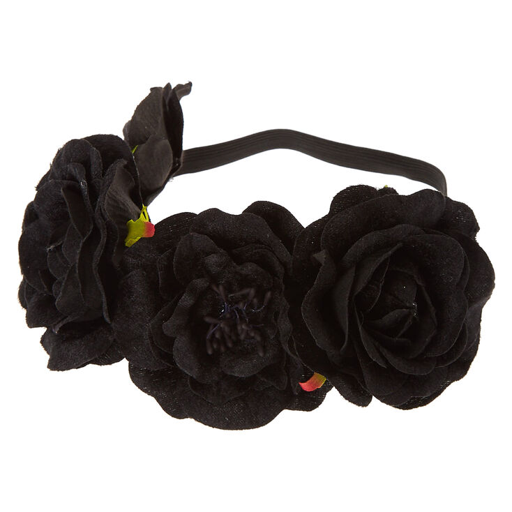 Black Velvet Flower Crown,