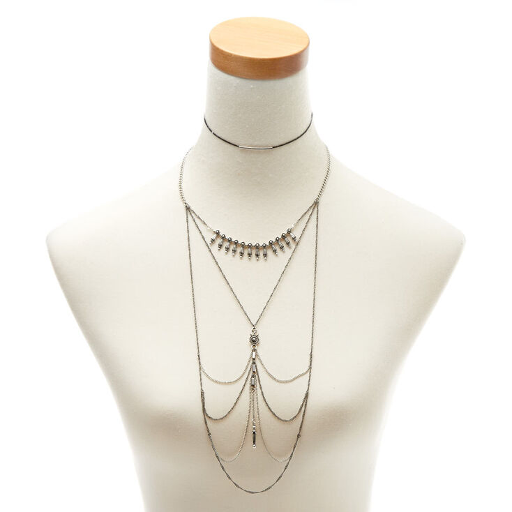 Mixed Metal Western Choker Jewelry Set,