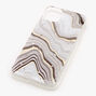 Gold Marble Silver Flake Protective Phone Case - Fits iPhone&reg; 11 Pro Max,