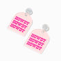 Pink Howdy Neon Sign 1&#39;&#39; Drop Earrings,