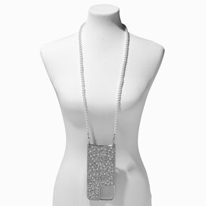 Pearl &amp; Crystal Phone Case With Strap - Fits iPhone&reg; 13 Pro Max,