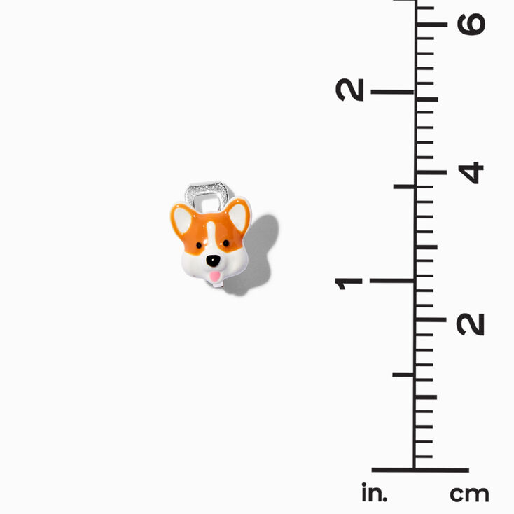 Corgi Face &amp; Butt Clip-On Stud Earrings,
